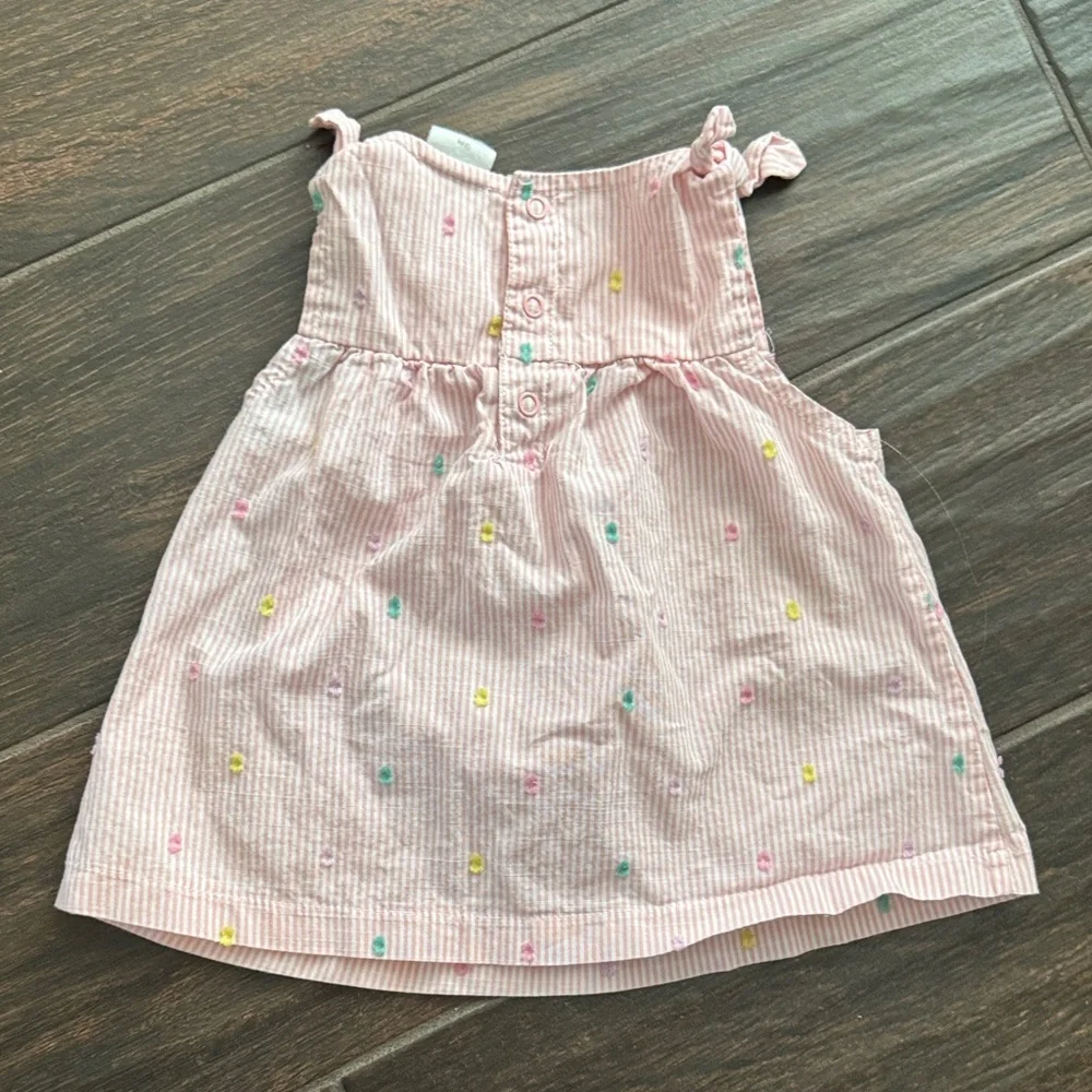 Starting Out Pink and White Striped Diaper Cover Set